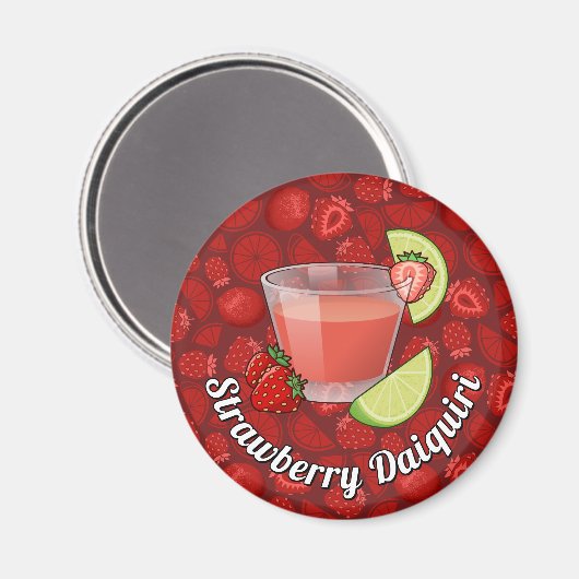 Strawberry Daiquiri Magnet (Voorkant / Achterkant)