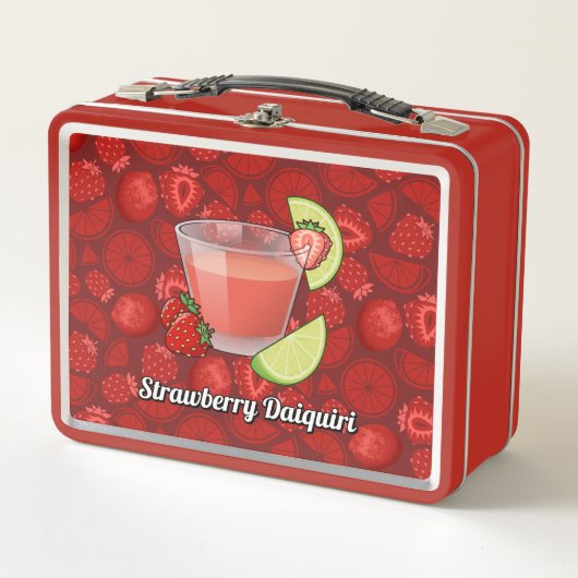 Strawberry Daiquiri Metal Lunch Box (Voorkant)