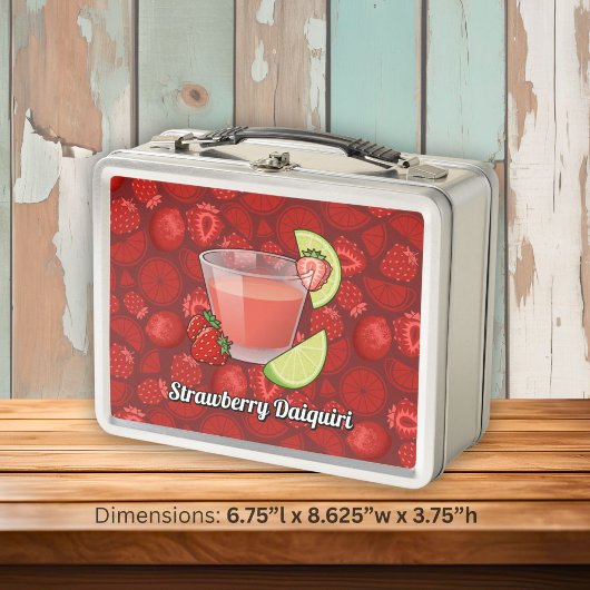 Strawberry Daiquiri Metalen Lunchbox