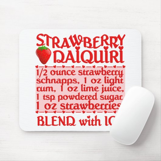 Strawberry Daiquiri mousepad Muismat (Met muis)