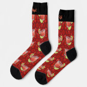 Strawberry Daiquiri Pattern Socks Sokken (Links)