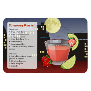 Strawberry Daiquiri Recipe Magneet