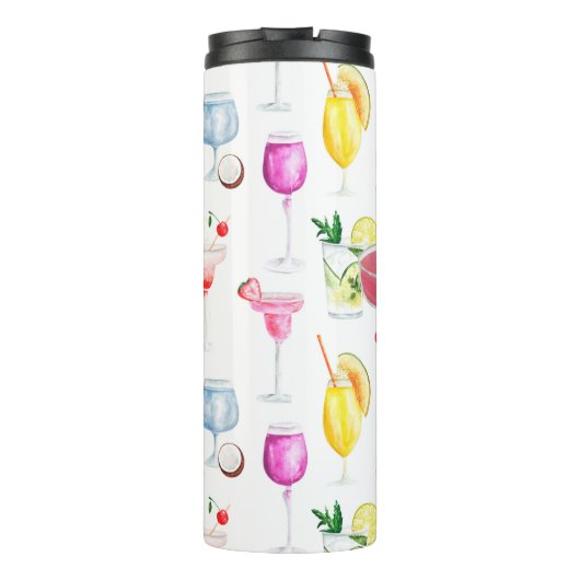 Strawberry Daiquiri Recipe Personalized Thermosbeker (Achterkant)