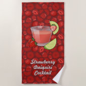 Strawberry Daiquiri strandhanddoek Strandlaken (Voorkant)