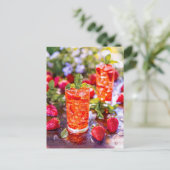 Strawberry Daiquiri – Summer Dream Feestdagenkaart (Staand voorkant)