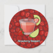 Strawberry Daiquiri Uitnodiging (Voorkant)