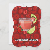 Strawberry Daiquiri Uitnodiging (Voorkant)