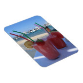 Strawberry Daiquiris bij Mykonos - fotomagneet Magneet (Rechterzijde)