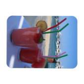 Strawberry Daiquiris bij Mykonos - fotomagneet Magneet (Horizontaal)