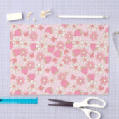 Strawberry Daisy Pattern Tissuepapier (Craft)