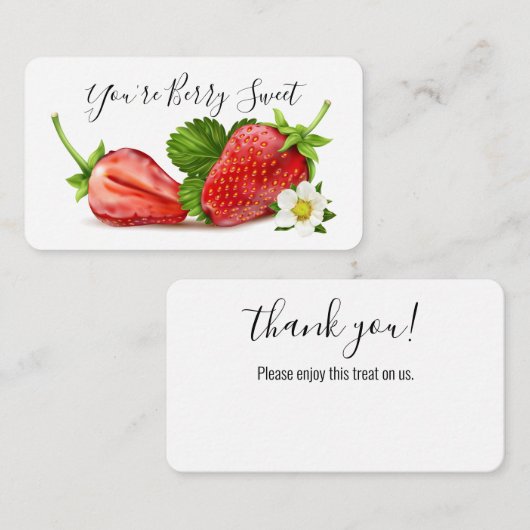 Strawberry Dank je Informatiekaartje (Voorkant / Achterkant)