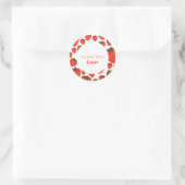 Strawberry Dank je Ronde Sticker (Tas)