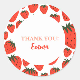 Strawberry Dank je Ronde Sticker