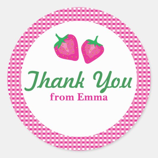 Strawberry Dank je Ronde Sticker (Voorkant)
