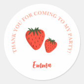 Strawberry Dank je Ronde Sticker (Voorkant)