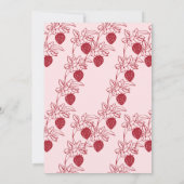 Strawberry Delight-Baby shower Kaart (Achterkant)