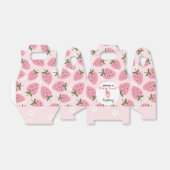 Strawberry Delight eerste verjaardag Bedankdoosjes (Uitgevouwen)