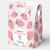 Strawberry Delight eerste verjaardag Bedankdoosjes (Geopend)