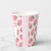 Strawberry Delight eerste verjaardag Papieren Bekers (Links)