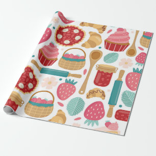 Strawberry Delight Pattern Cadeaupapier