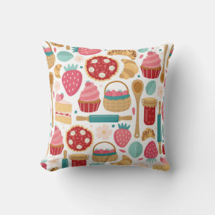 Strawberry Delight Pattern Kussen