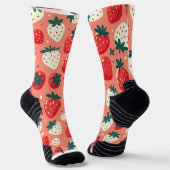 Strawberry Delight Pattern Sokken (Gebogen)