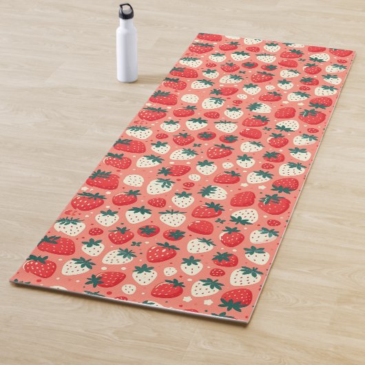Strawberry Delight Pattern Yogamat (In situ)