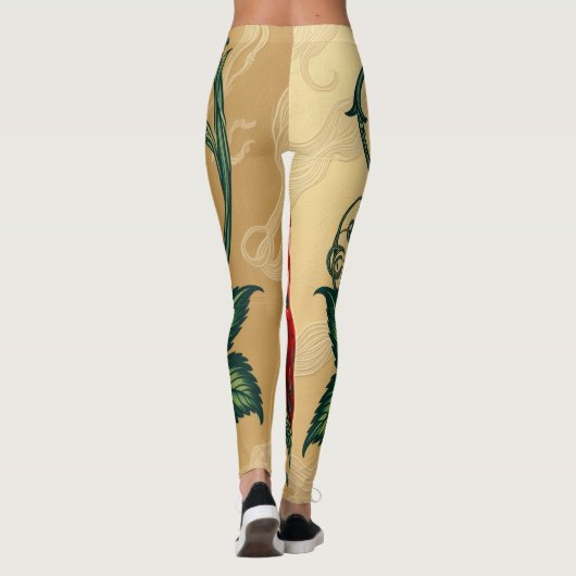 Strawberry Design  Leggings (Achterkant)