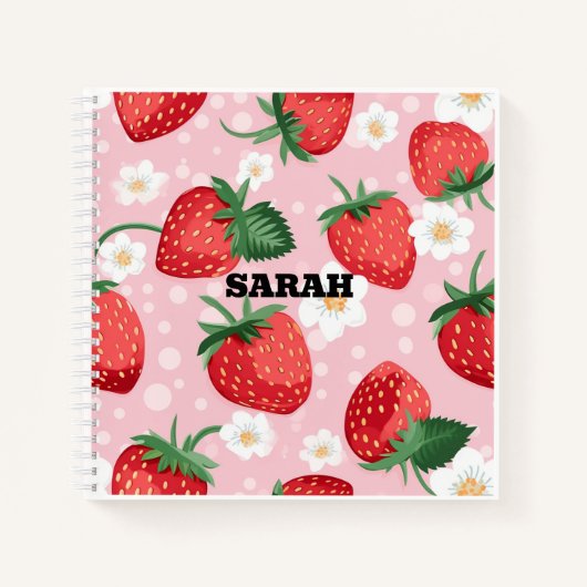 Strawberry Design Notitieboek (Voorkant)