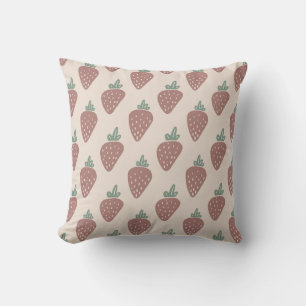 Strawberry Doodle Pattern Kussen