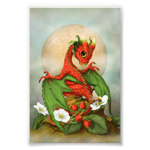 Strawberry Dragon 4x6 Afdrukken Foto Afdruk