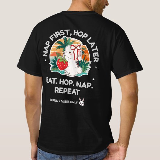 Strawberry Dream Bunny T-shirt (Achterkant)