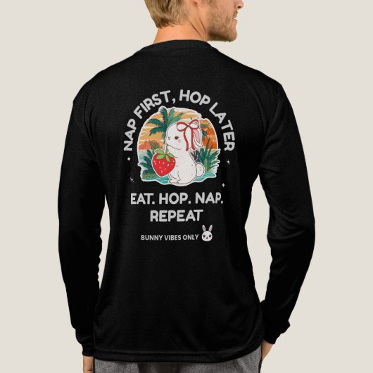 Strawberry Dream Bunny Tri-Blend Shirt (Achterkant volledig)