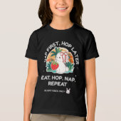 Strawberry Dream Bunny Tri-Blend Shirt (Voorkant)