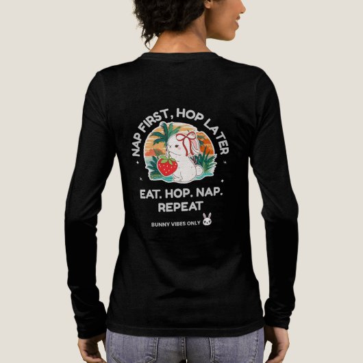 Strawberry Dream Bunny Tri-Blend Shirt (Achterkant)