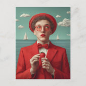 Strawberry Dream in het rood Feestdagenkaart (Voorkant)