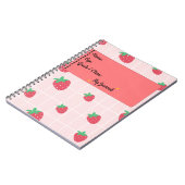 Strawberry Dreams - Esthetisch Dagboek Notitieboek (Linkerzijde)