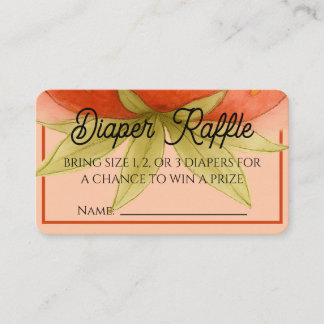Strawberry Dreams Luier Raffle Ticket Informatiekaartje