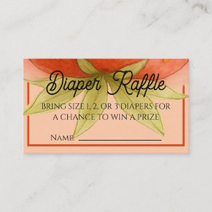 Strawberry Dreams Luier Raffle Ticket Informatiekaartje
