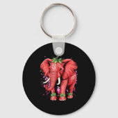 Strawberry Elephant Italian Brain Rot Meme Birthda Sleutelhanger (Voorkant)
