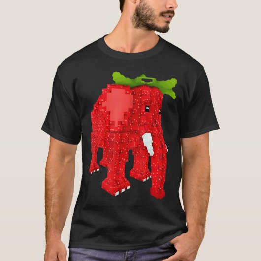 Strawberry Elephant T-shirt (Voorkant)