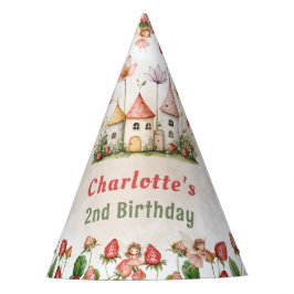 Strawberry enchanted fairy garden birthday  feesthoedjes