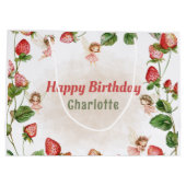 Strawberry enchanted fairy garden  groot cadeauzakje (Achterkant)