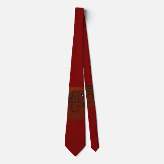 Strawberry Face Character Art Necktie Stropdas (Voorkant)