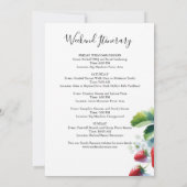  Strawberry Family Reünie Reisschema Kaart (Achterkant)