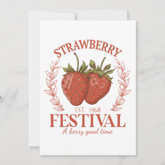 Strawberry Festival Feestdagenkaart