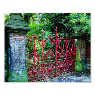 Strawberry Field Gates, Liverpool, Verenigd Konink Foto Afdruk