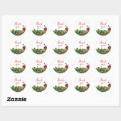 Strawberry Field Waterverf Dank u Ronde Sticker (Vel)