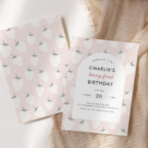 Strawberry Fields Berry Eerste Verjaardag | Meisje