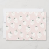 Strawberry Fields Berry First Birthday | Foto Kaart (Achterkant)